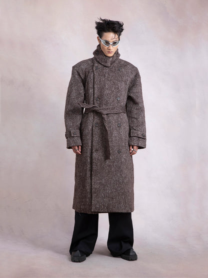 Double Layered Woolen Long Coat WN9288