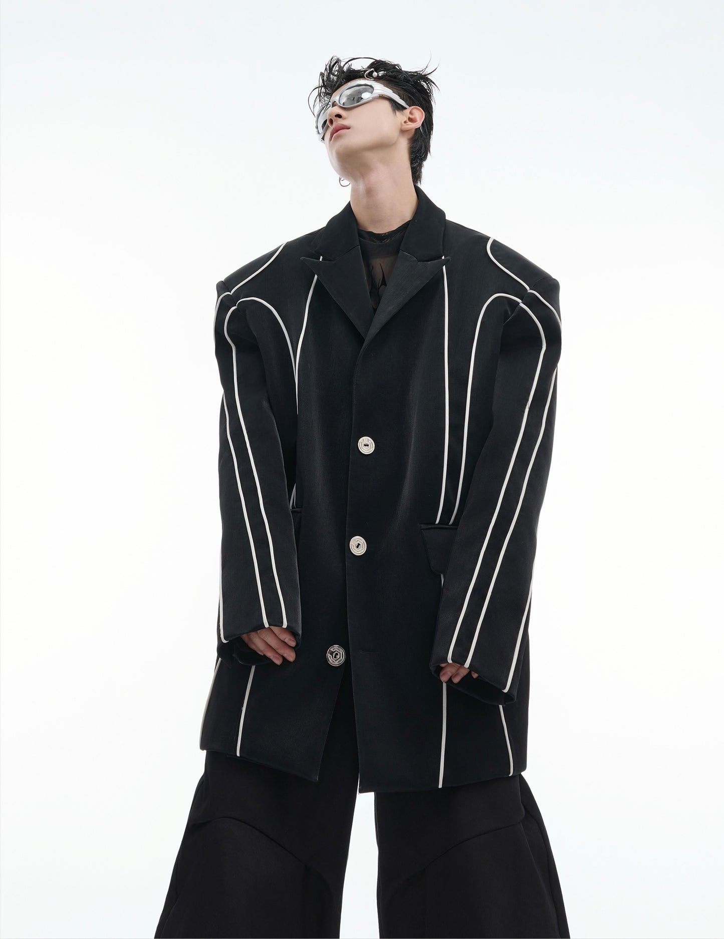 Line Design Oversize Tailored Jacket WN9875