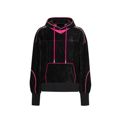 Velvet Strap Detail Hoodie WN10697