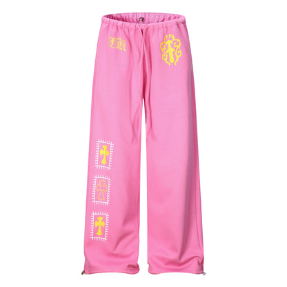 Graphic Print Wide Leg Sweatpants WN25937