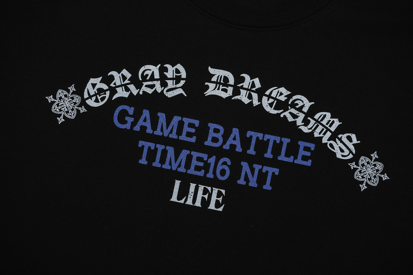 Gothic Letter Print Short Sleeve T-Shirt WN25962