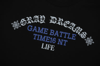 Gothic Letter Print Short Sleeve T-Shirt WN25962