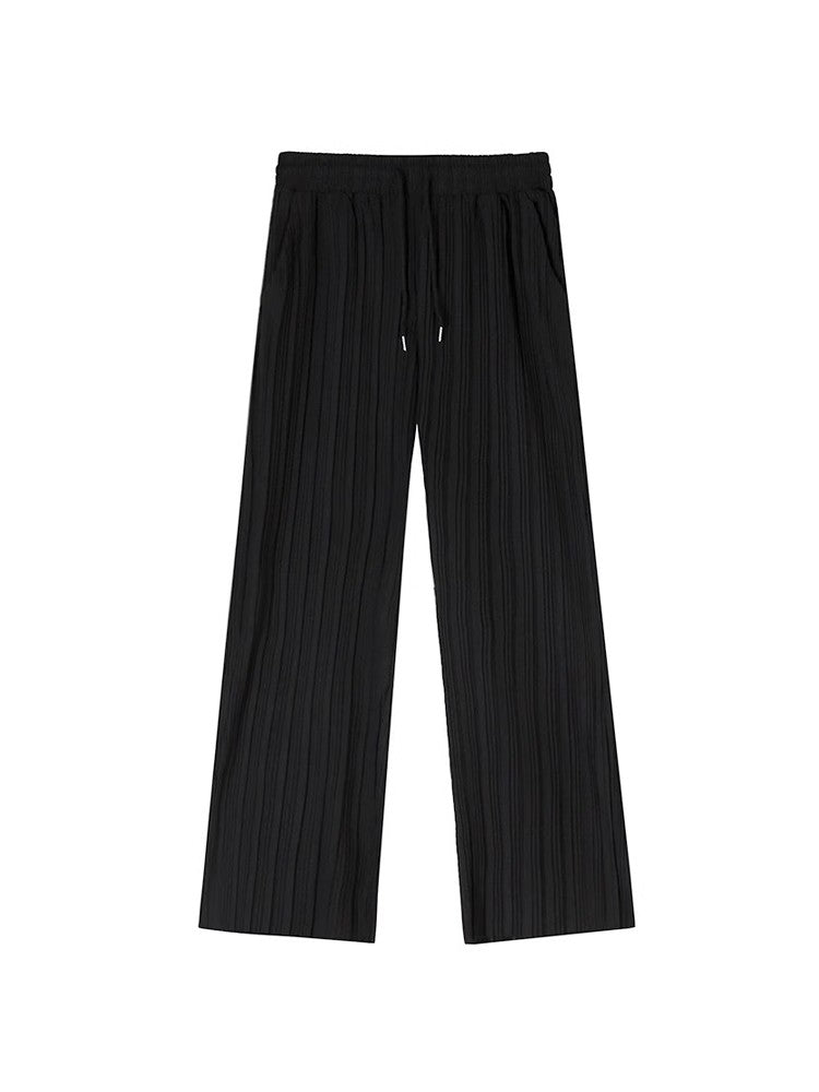 Pleats Wide-Leg Straight Pants WN6809