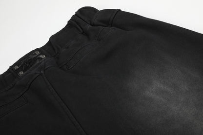 Washed Wide Leg Half Sweatpants WN26127