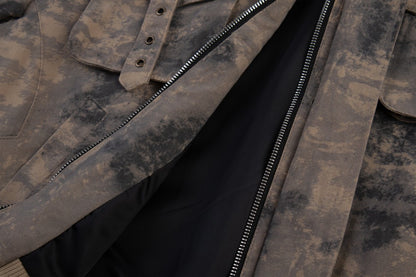 Pattern Lapel Oversize Jacket WN27899
