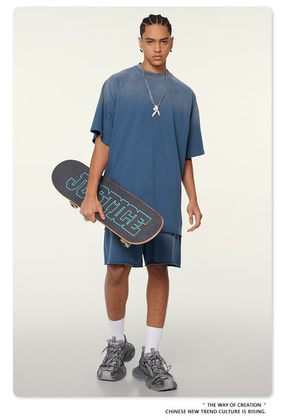 Washed Oversize Raglan-sleeve T-shirt WN6430