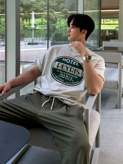 Letter Print Oversize Short Sleeve T-Shirt WN20258