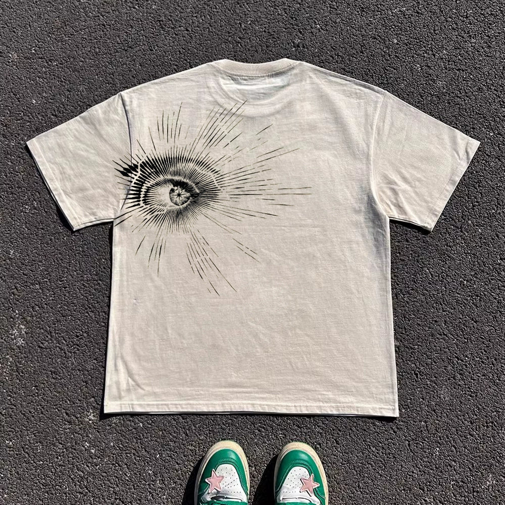 Graphic Design Print Oversize Short Sleeve T-Shirt WN16714