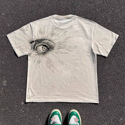 Graphic Design Print Oversize Short Sleeve T-Shirt WN16714