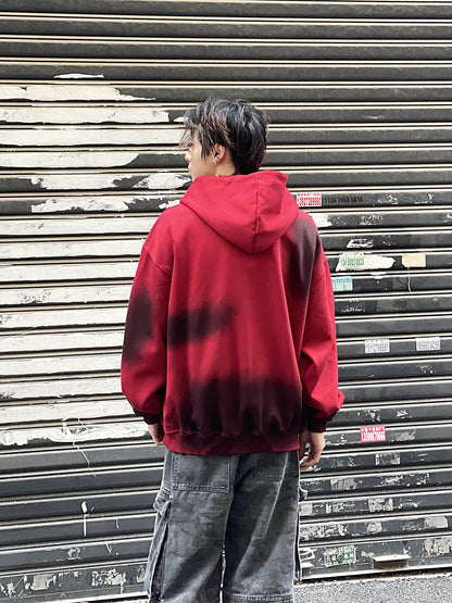 Tie-Dye Damage Heavyweight Oversize Zipper Hoodie WN24275