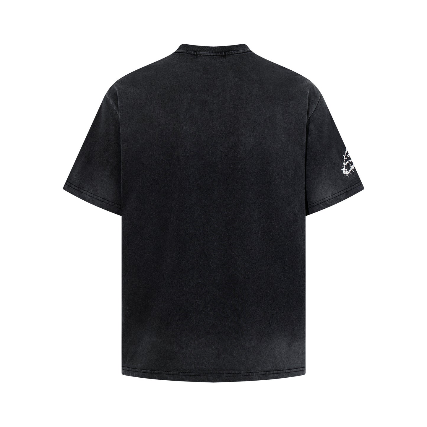Washed Embroidery Short Sleeve T-Shirt WN25512