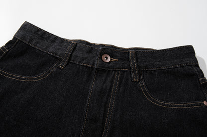 Wide Cargo Denim Half Jeans WN25807