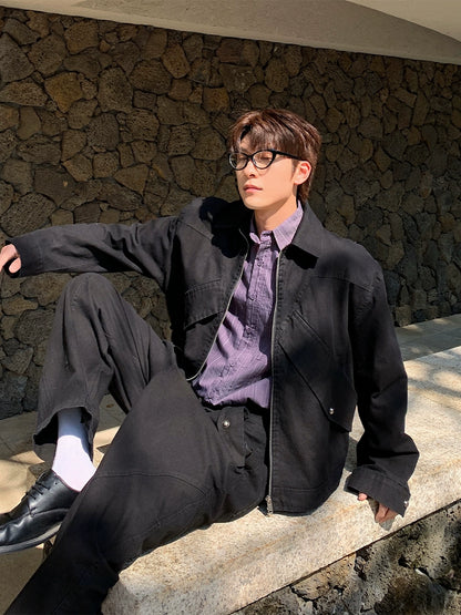 Stylish Zipper Denim Jacket & Denim Jeans Setup WN20394