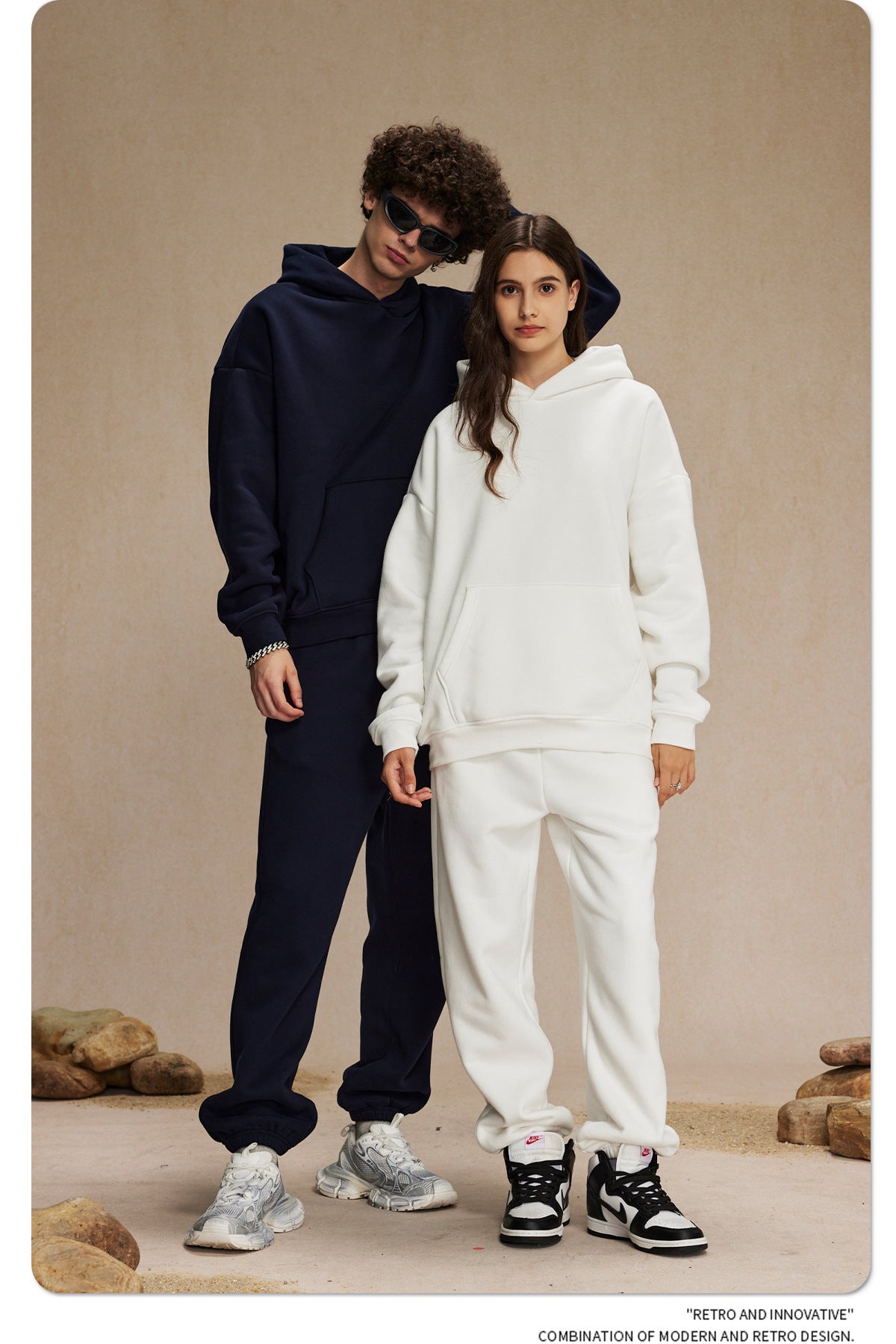 Oversize Plain Hoodie WN9968