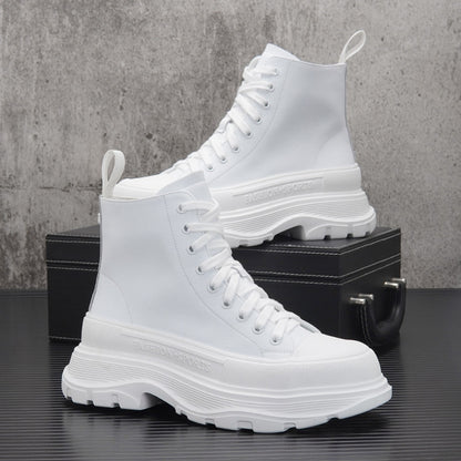 Lace Up Platform Thick Sole Short Boots WN24702