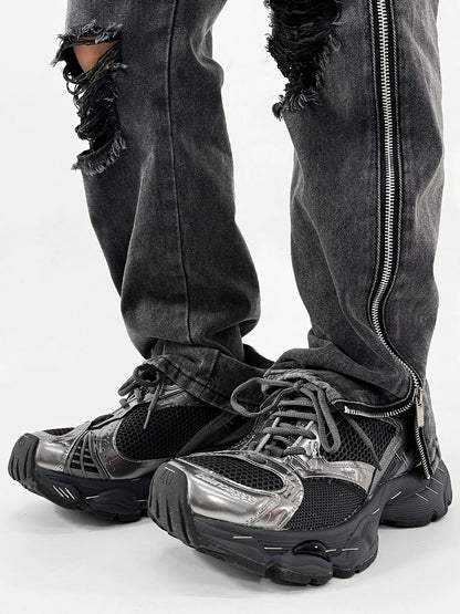 Platform Design Sporty Sneakers WN19111