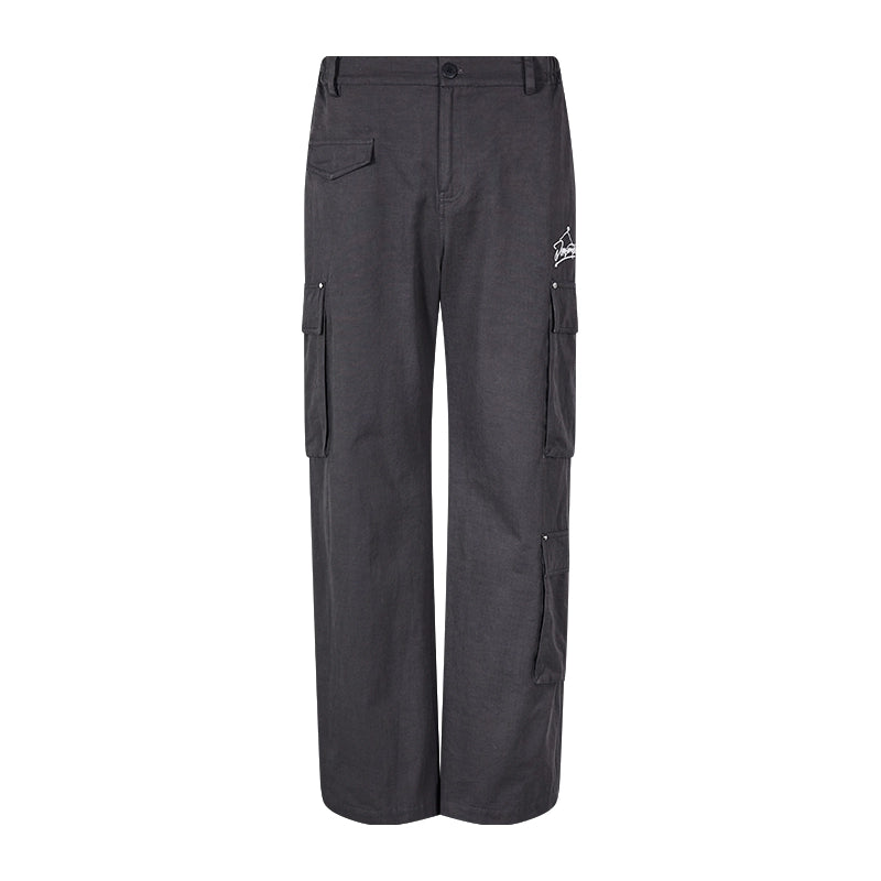 Multi-Pocket Wide Leg Cargo Pants WN10107