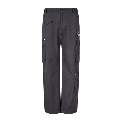 Multi-Pocket Wide Leg Cargo Pants WN10107