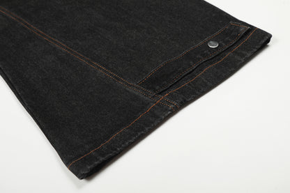 Raw Deconstruction Curved Denim Jeans WN25992