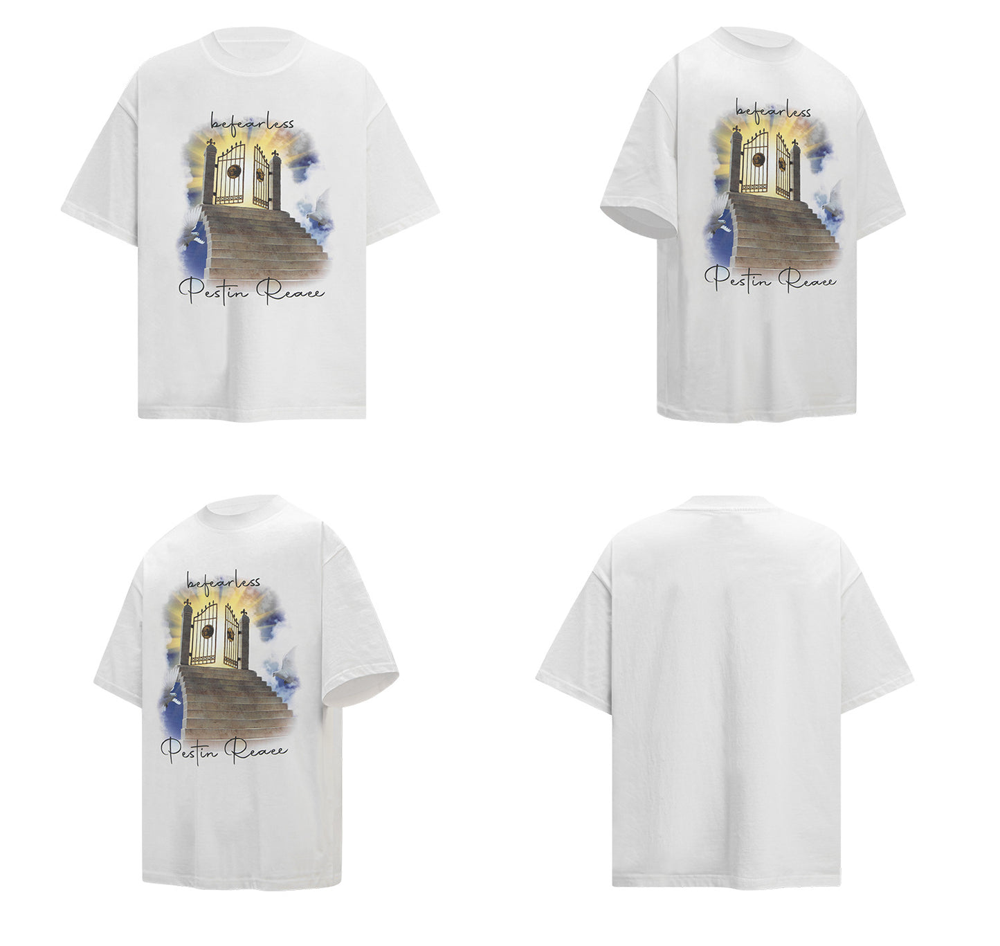Washed Graphic Print Heavyweight Oversize Short Sleeve T-Shirt WN26228