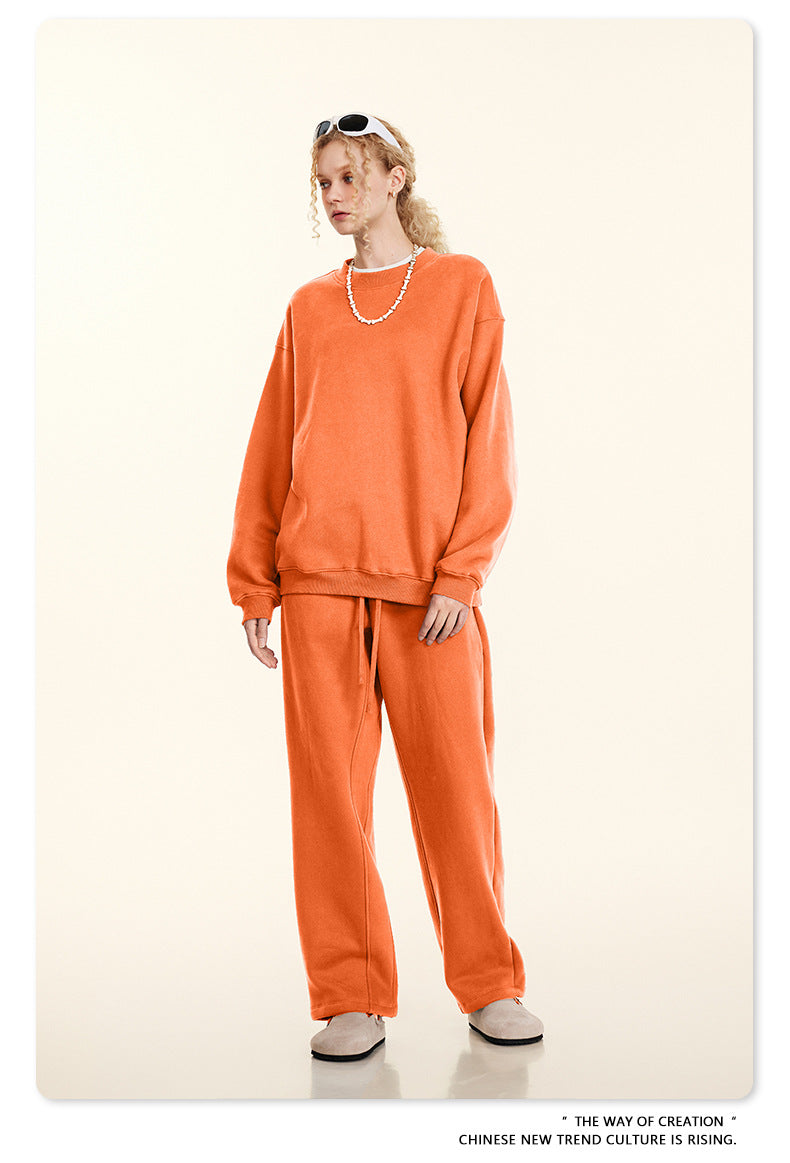 Fleece Lining Oversize Sweatshirt WN9928
