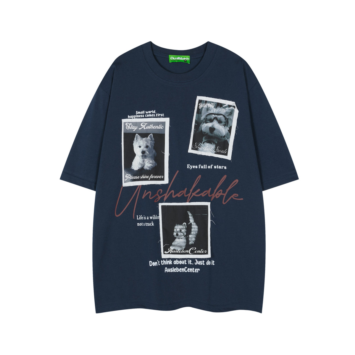 Photo Letter Print Short Sleeve T-Shirt WN26788