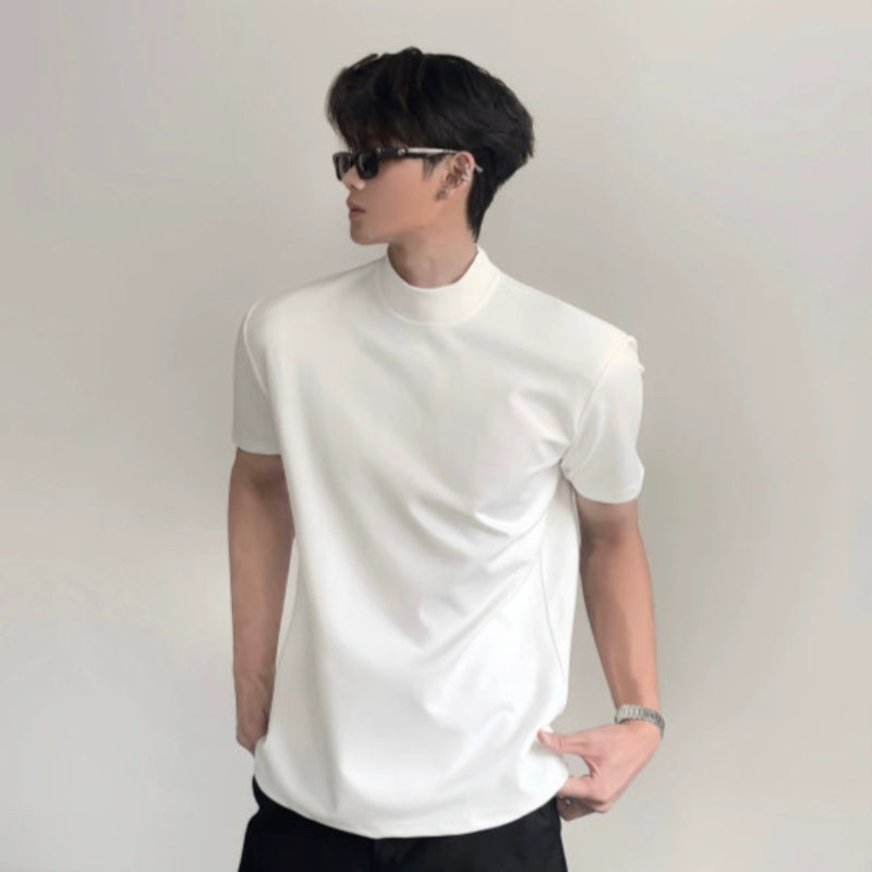 Solid Color Design Short Sleeve T-Shirt WN20056