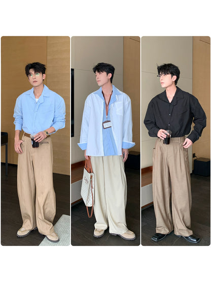 Minimalist Cotton Long Sleeve Shirt WN20478