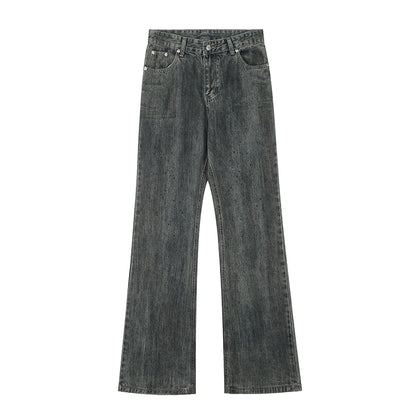 Wash Micro Flare Straight Leg Denim Jeans WN5320