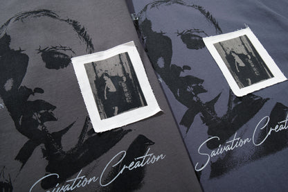 Portrait Letter Print Short Sleeve T-Shirt WN25459