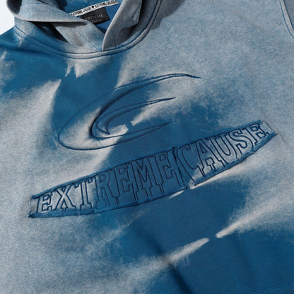 Washed Tie-Dye Patchwork Pullover Hoodie WN16182