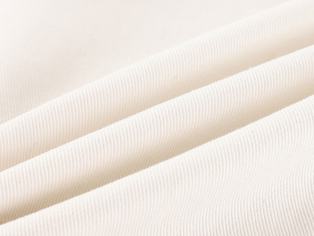 3D Chain Print Curved Wide Leg Denim Jeans WN27846