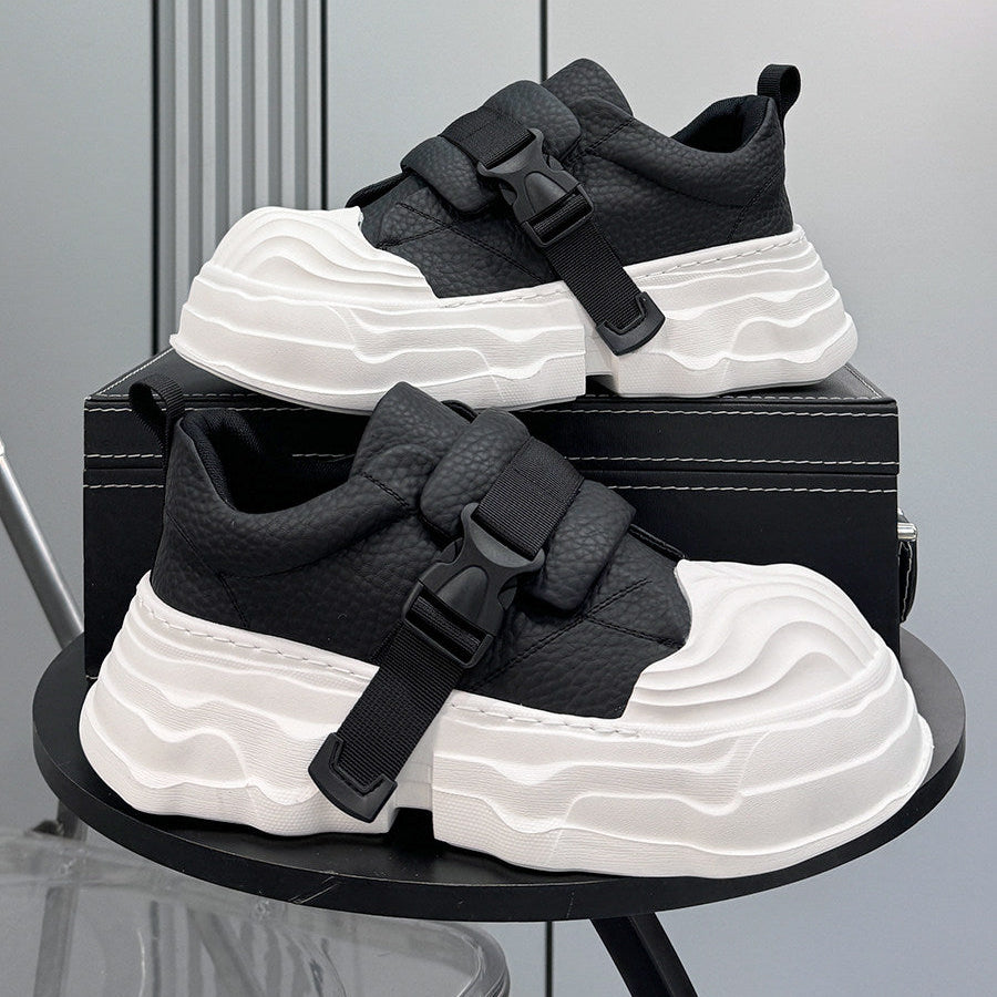 Strap Buckle Platform Chunky Sole Sneakers WN24640