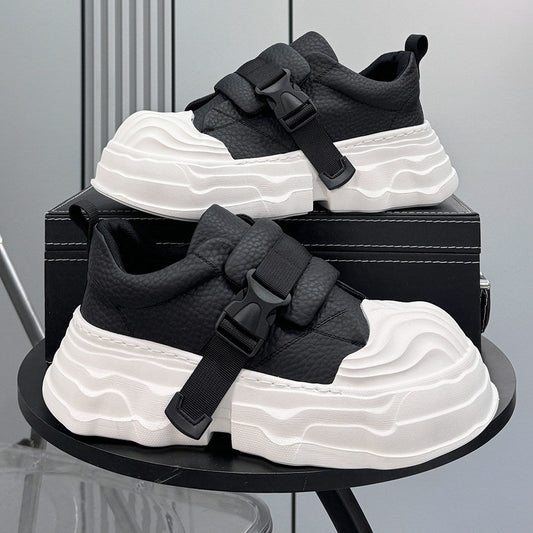 Strap Buckle Platform Chunky Sole Sneakers WN24640