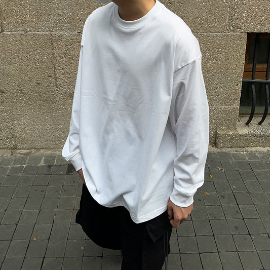 Heavyweight Oversize Basic Long Sleeve T-Shirt WN24358
