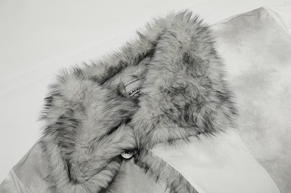 Fake Fur Trim Short Puffer Jacket WN27935