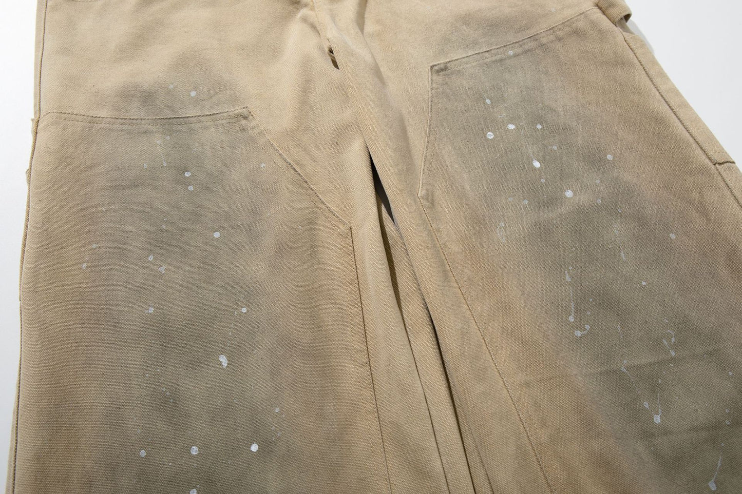 Dirty Dye Paint Splatter Wide Leg Denim Jeans WN25681