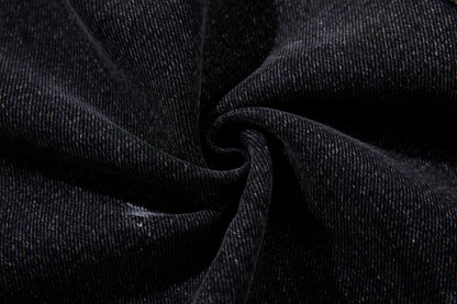 Paint Print Wide Leg Denim Jeans WN23101