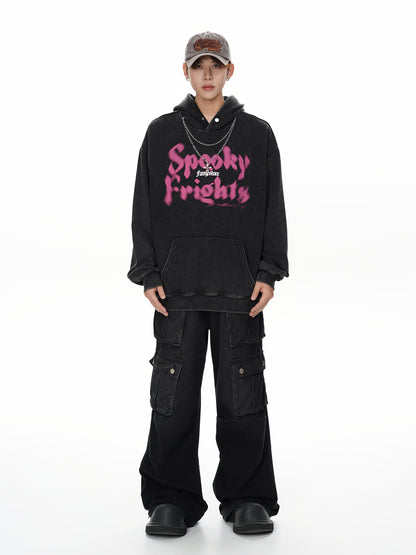 Letter Print Pullover Hoodie WN11208