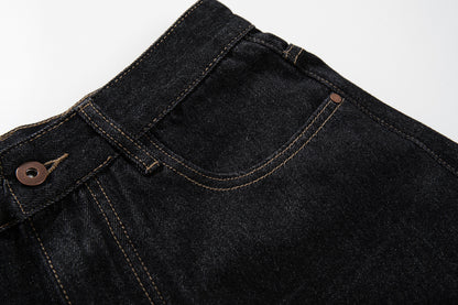 Wide Cargo Denim Half Jeans WN25807