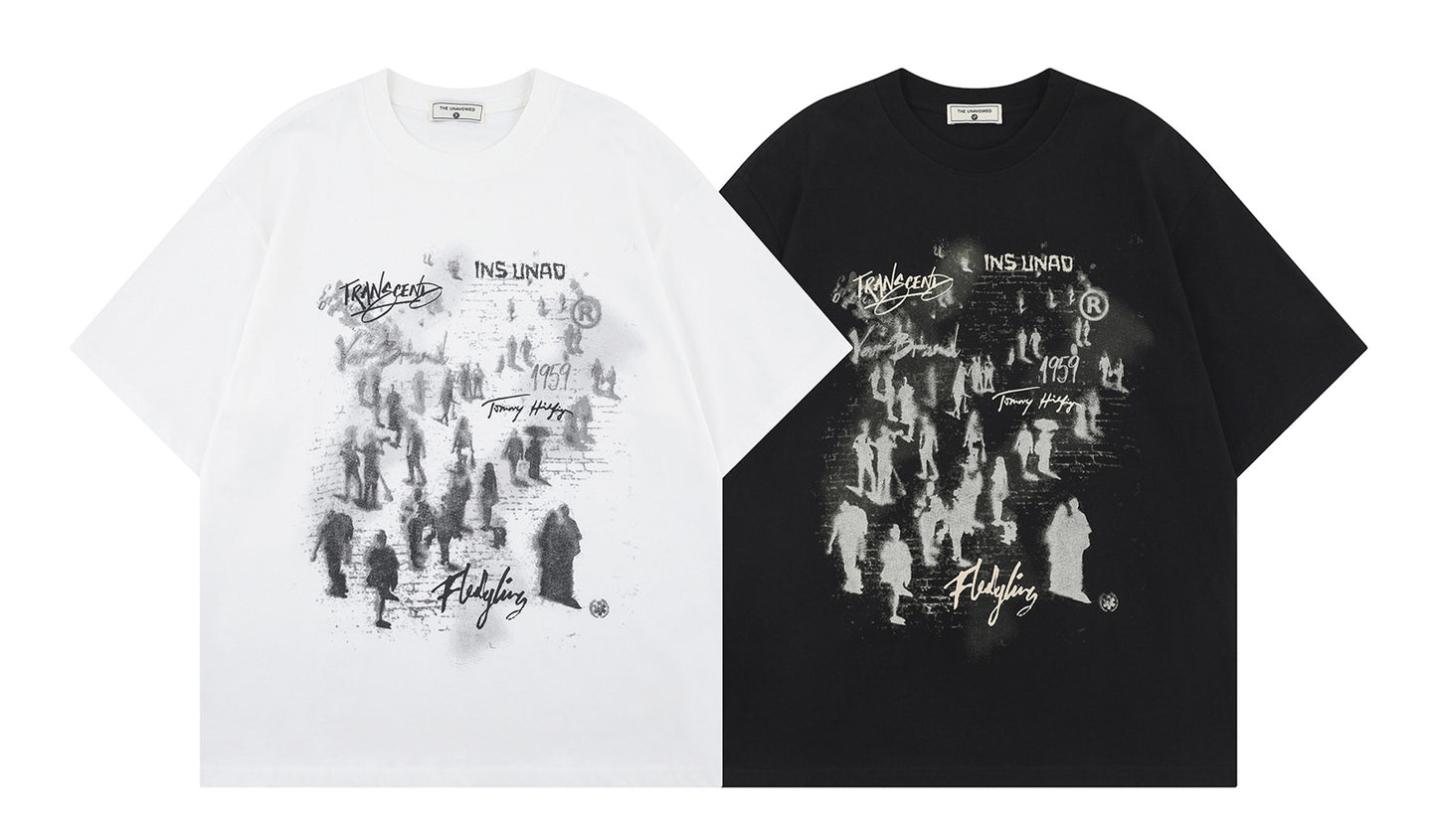 Graphic Letter Short Sleeve T-Shirt WN26763