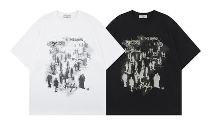 Graphic Letter Short Sleeve T-Shirt WN26763