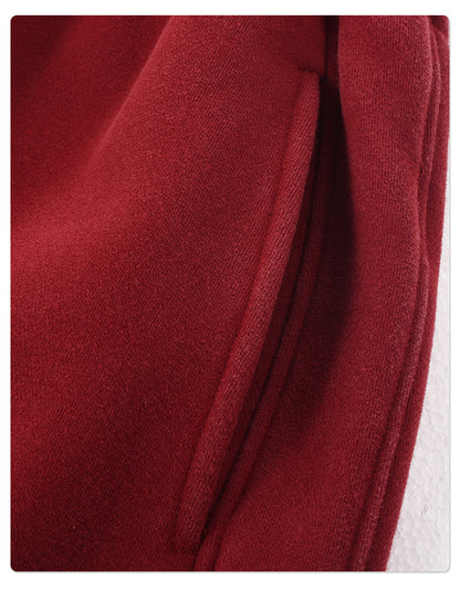 Fleece Lining Zip-Up Wax Dye Sweatpants WN23111-K