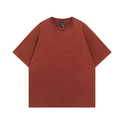 Washed Cotton Short Sleeve T-Shirt WN15061