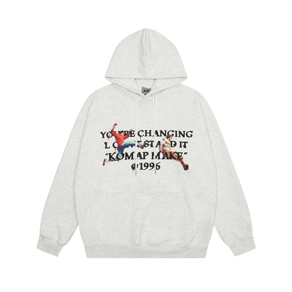 Letter Print Pullover Hoodie WN8388