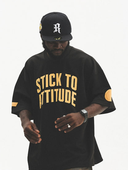 Graphic Letter Print Short Sleeve T-Shirt WN17766