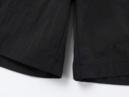 Utility 3D Pocket Wide Leg Cargo Half Pants WN27888