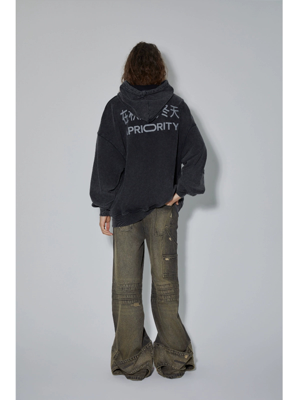 Oversized Heavyweight Pullover Hoodie WN18966