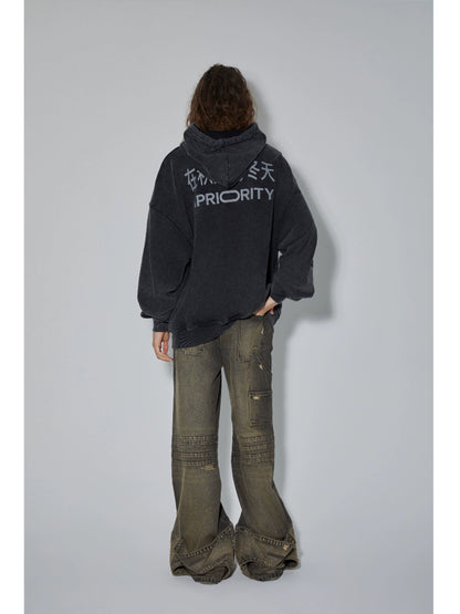 Oversized Heavyweight Pullover Hoodie WN18966