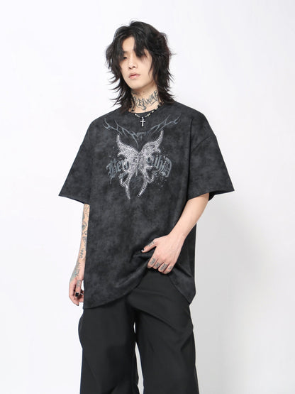 Graphic Print Oversize Short Sleeve T-Shirt WN24469